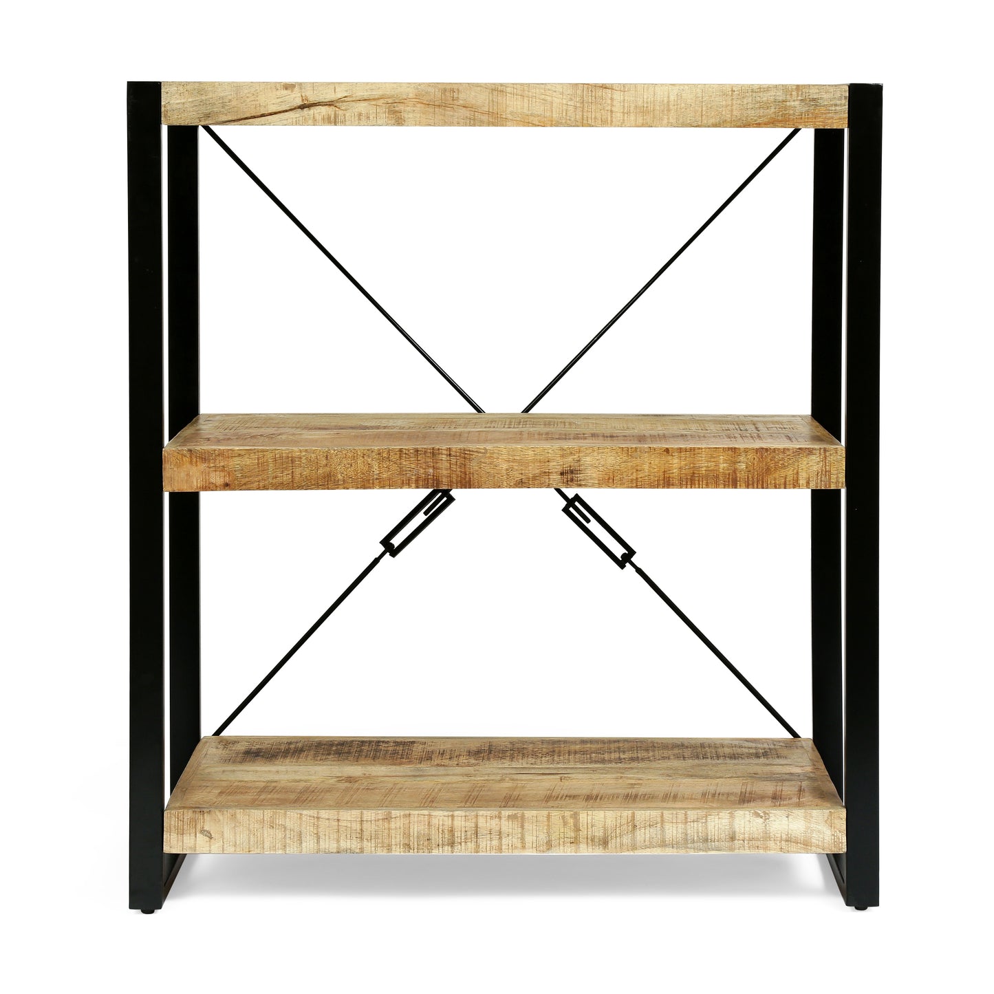 Mango & Iron Elegance Shelf Rack