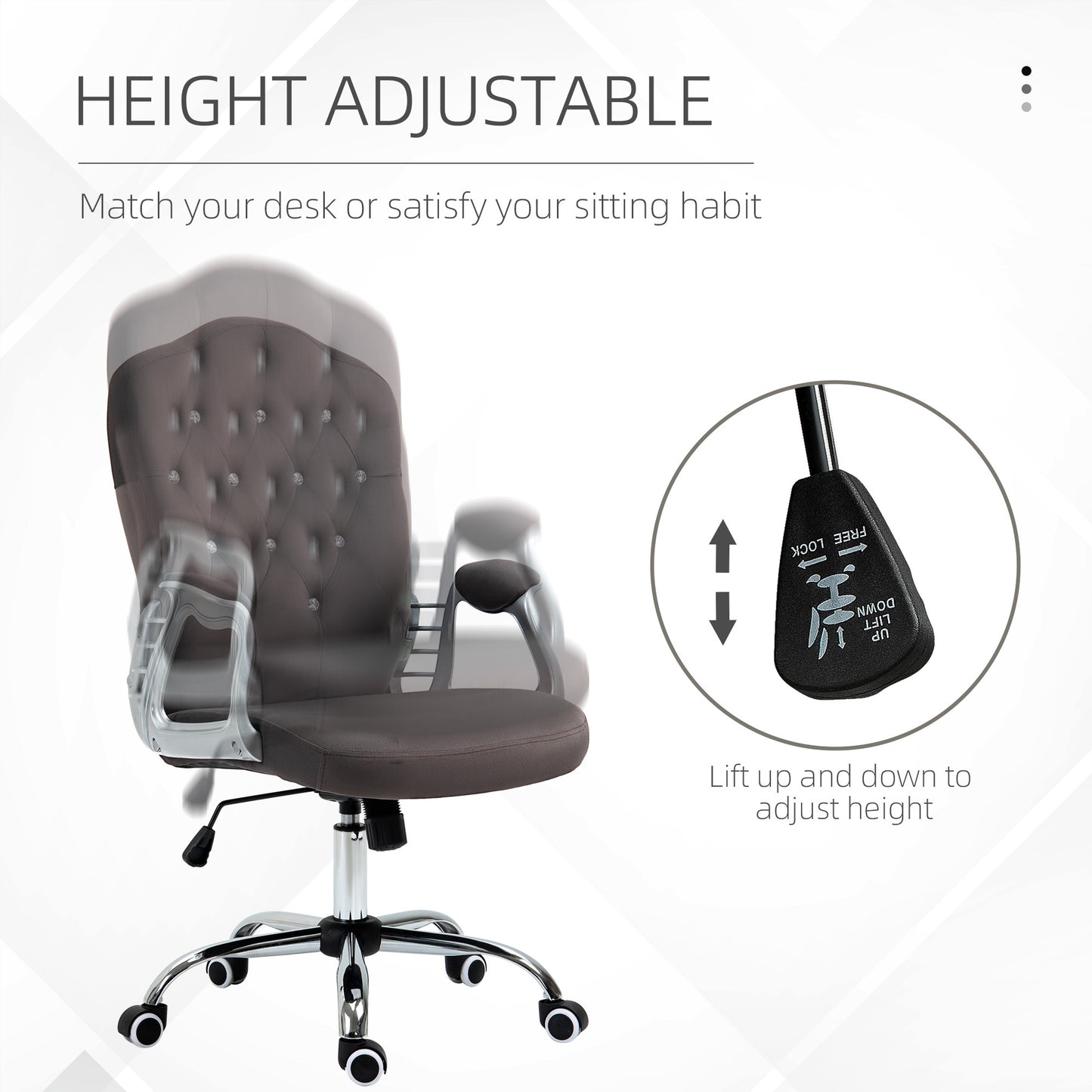 VinsettoVelvet Office Chair