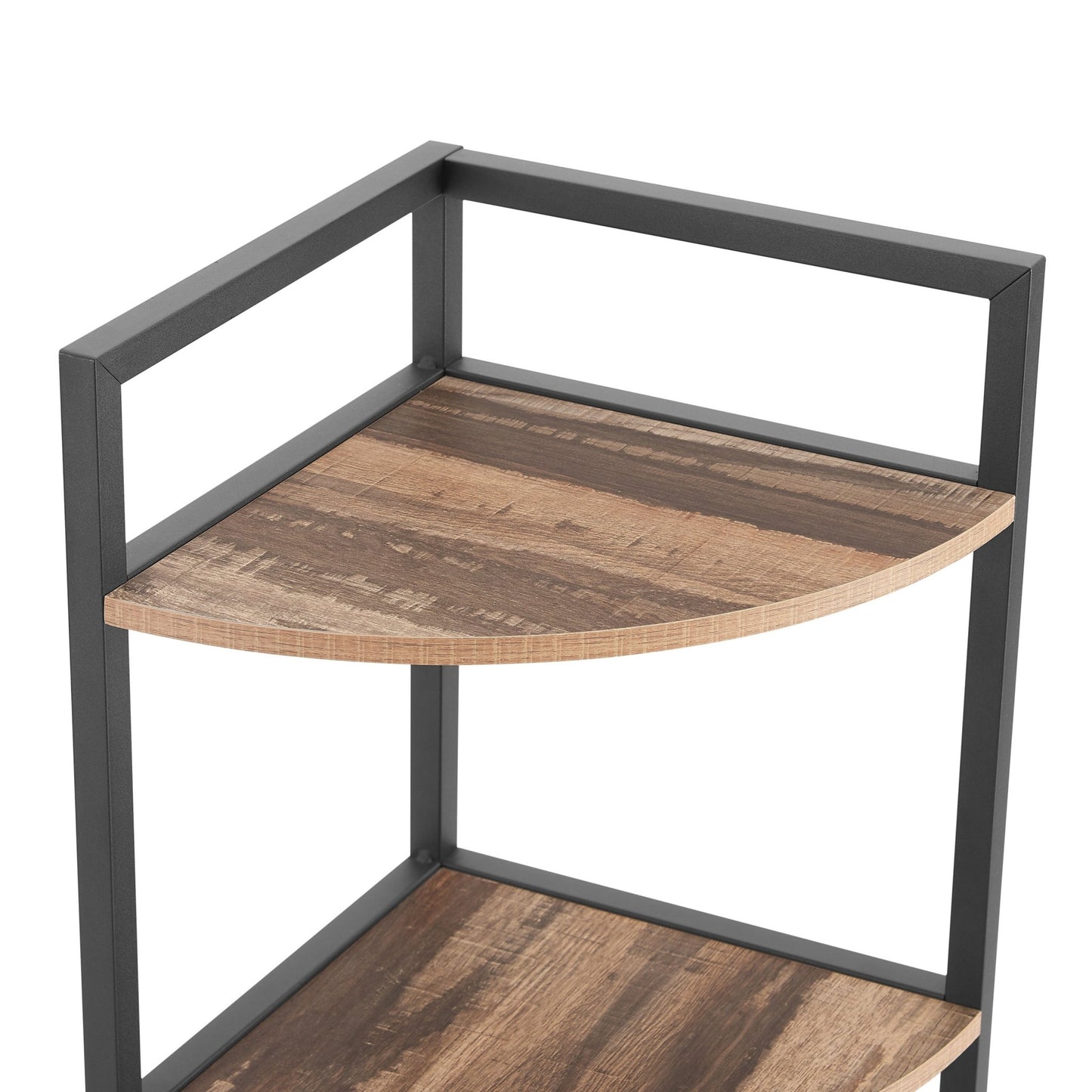 Corner Nook Wood Shelf Rack - Home Harmony