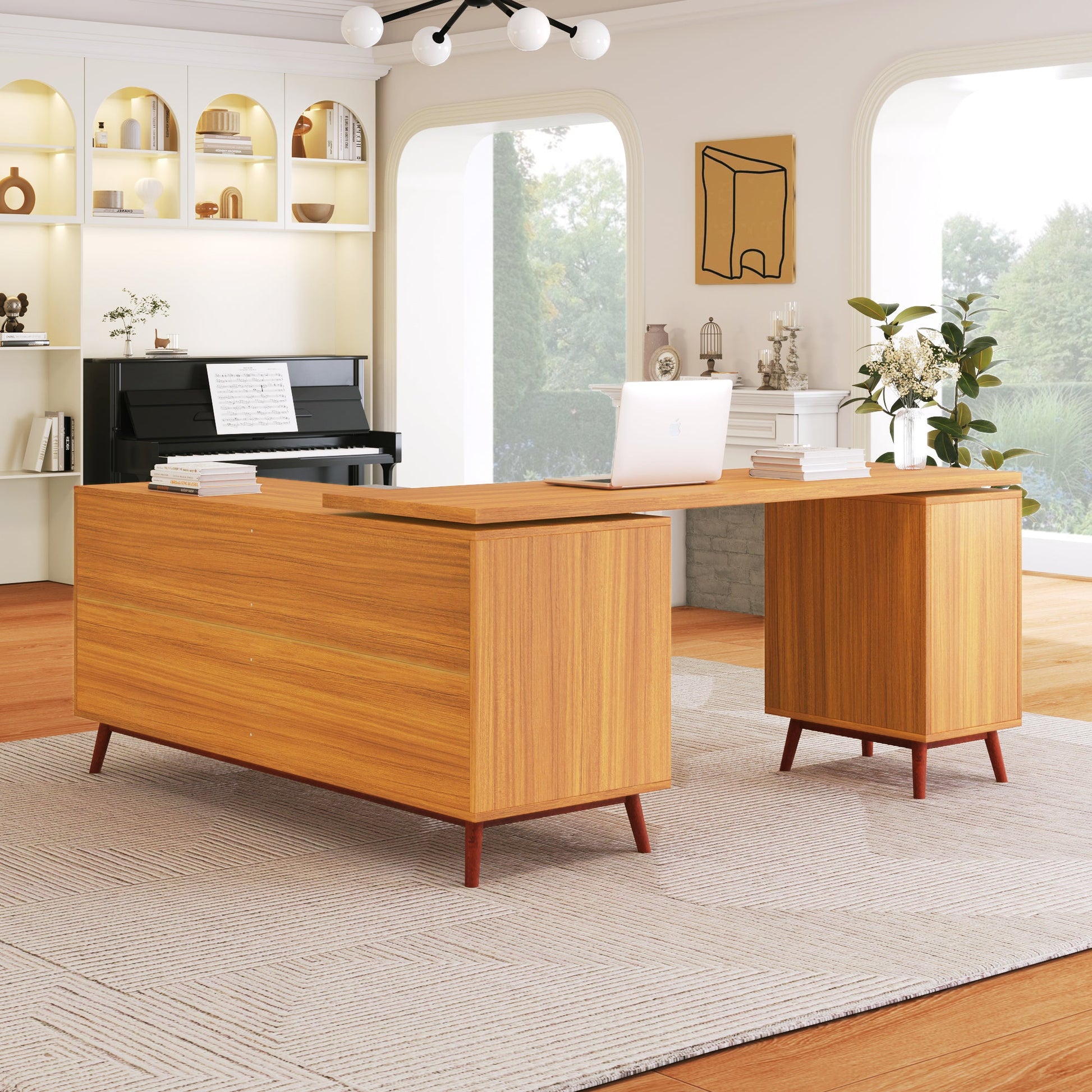 CornerMaster Executive Desk - Home Harmony