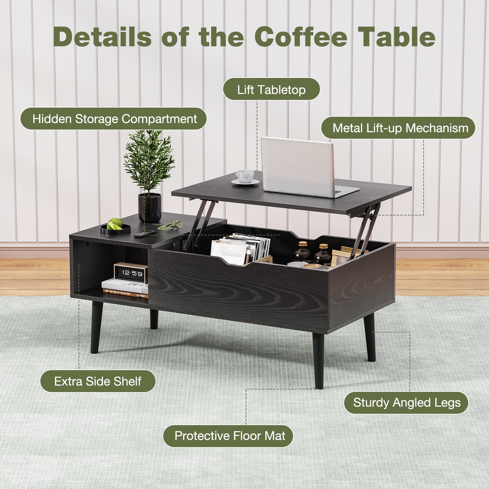 ElevateLift Coffee Table - Home Harmony