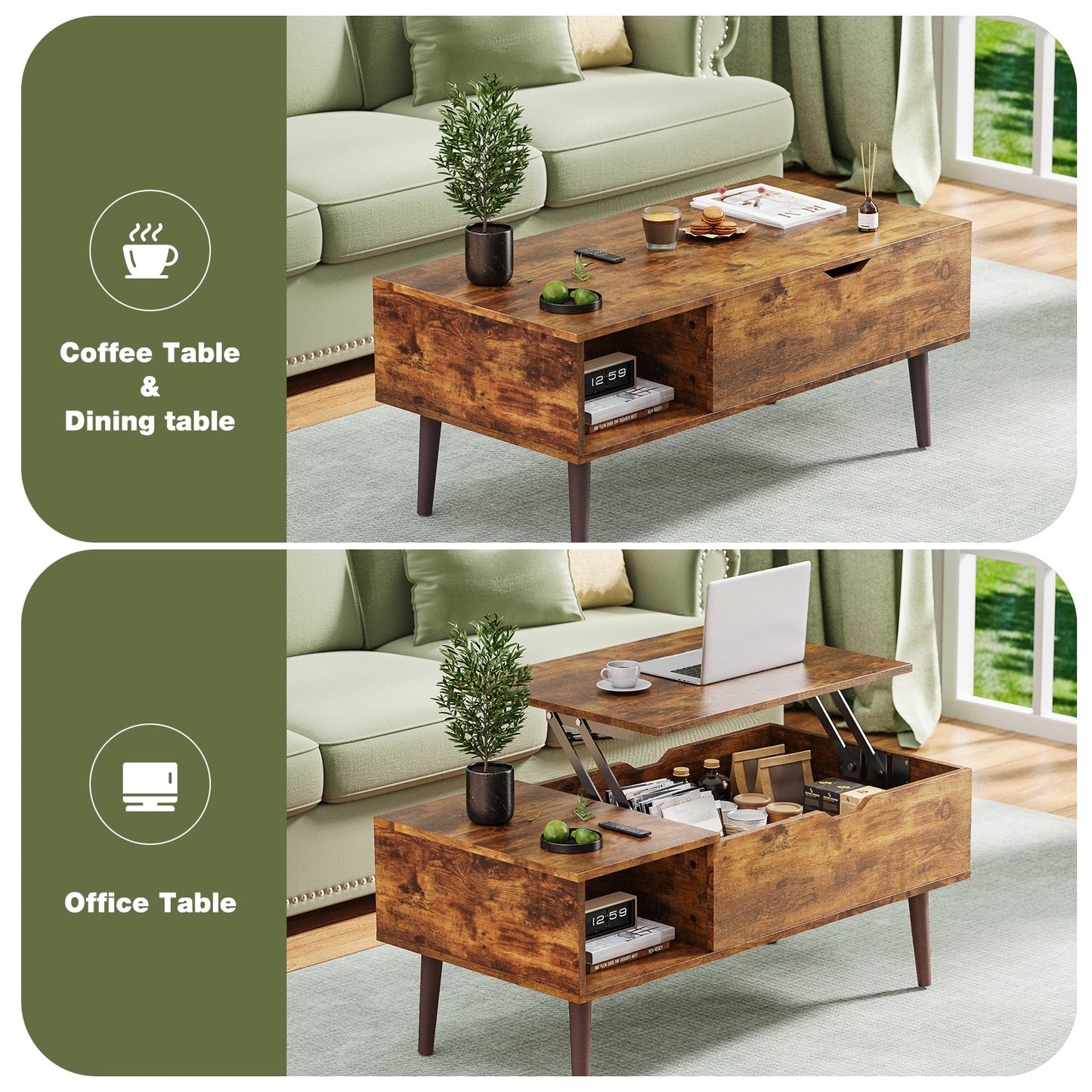 ElevateLift Coffee Table - Home Harmony