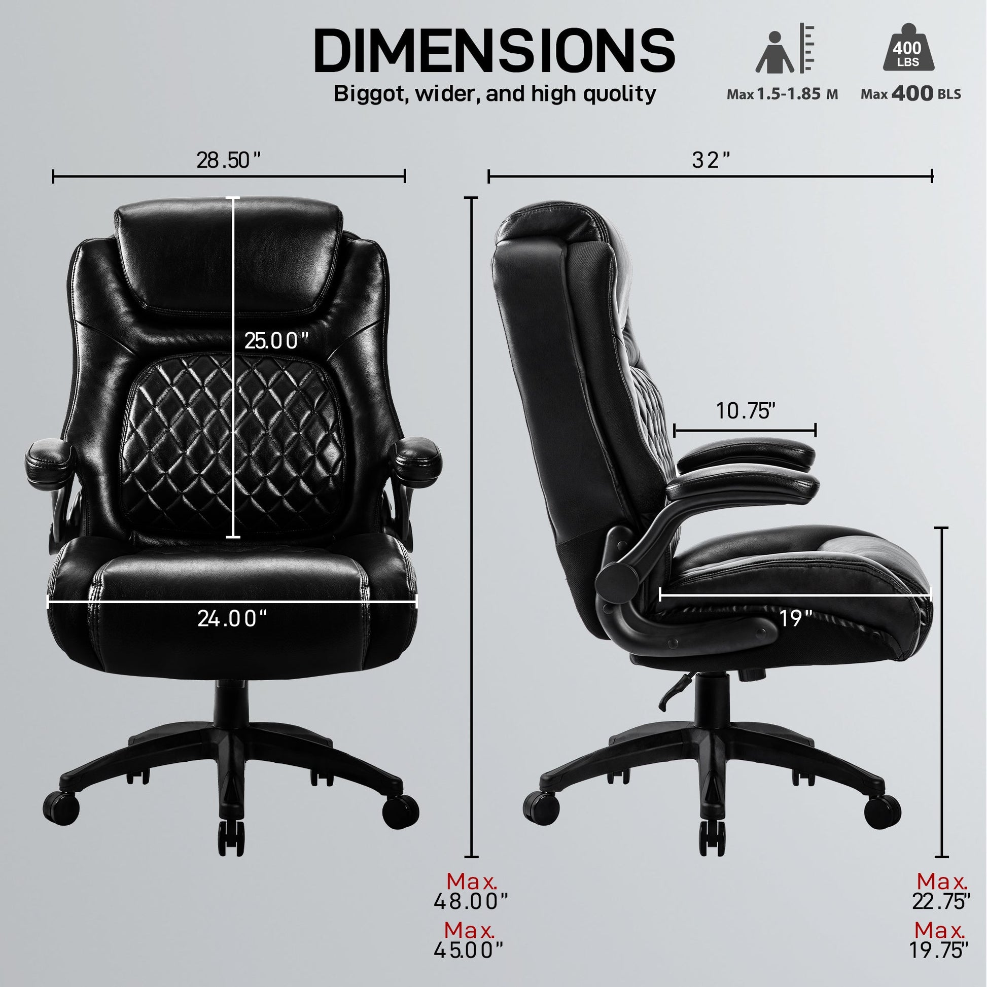 ExecutiveComfort Office Chair - Home Harmony