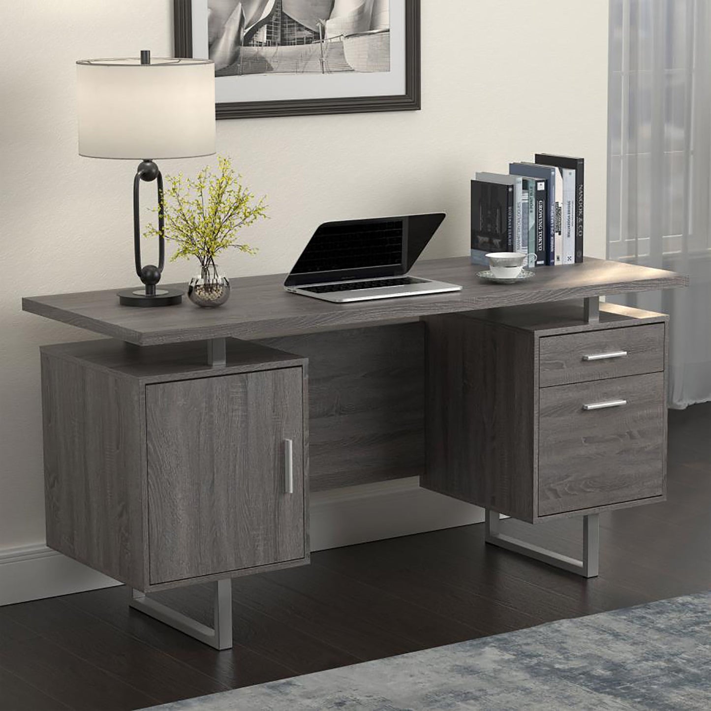 FileFlow 60" Office Desk - Home Harmony