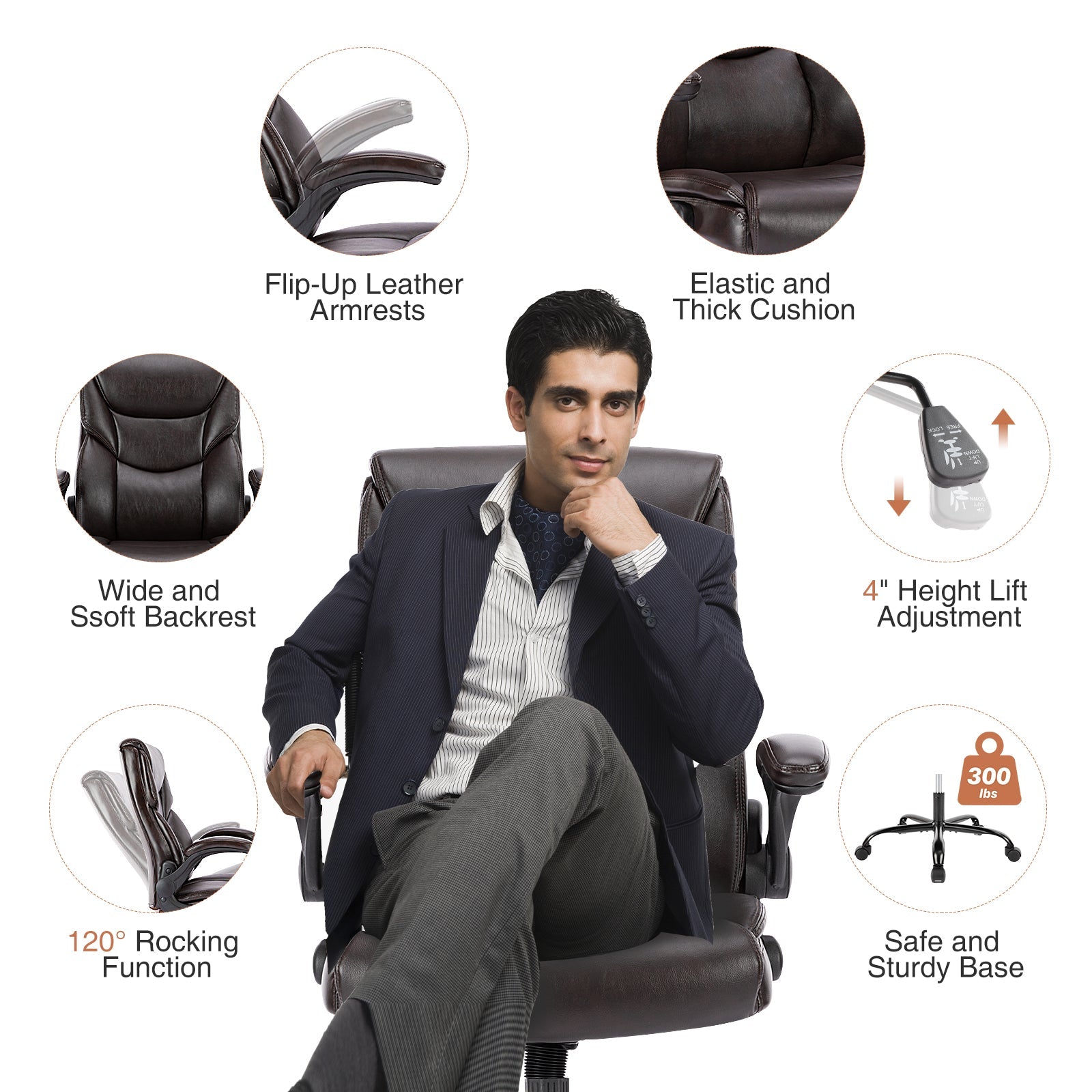 Luxura Executive Desk Chair - Home Harmony