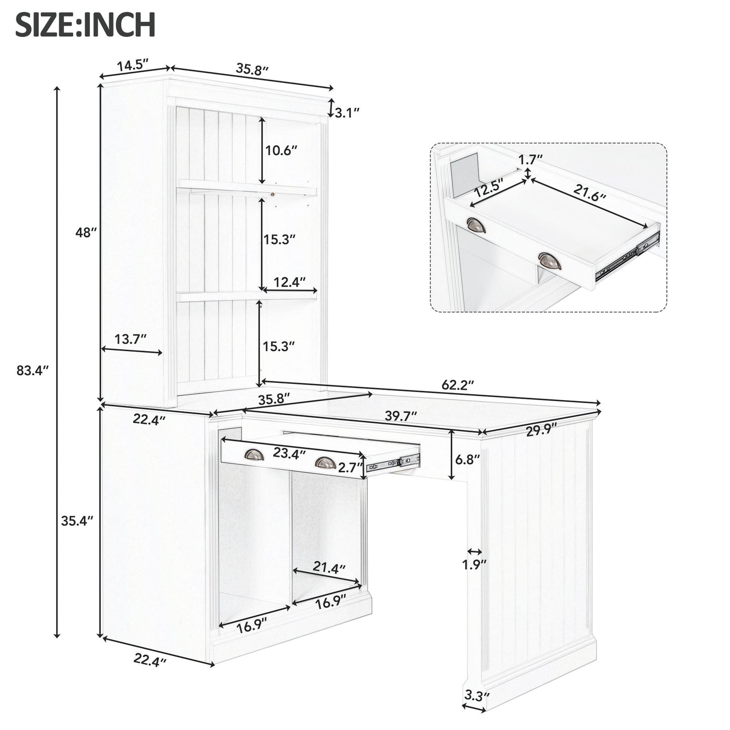 ScriptStack Shelf Desk - Home Harmony