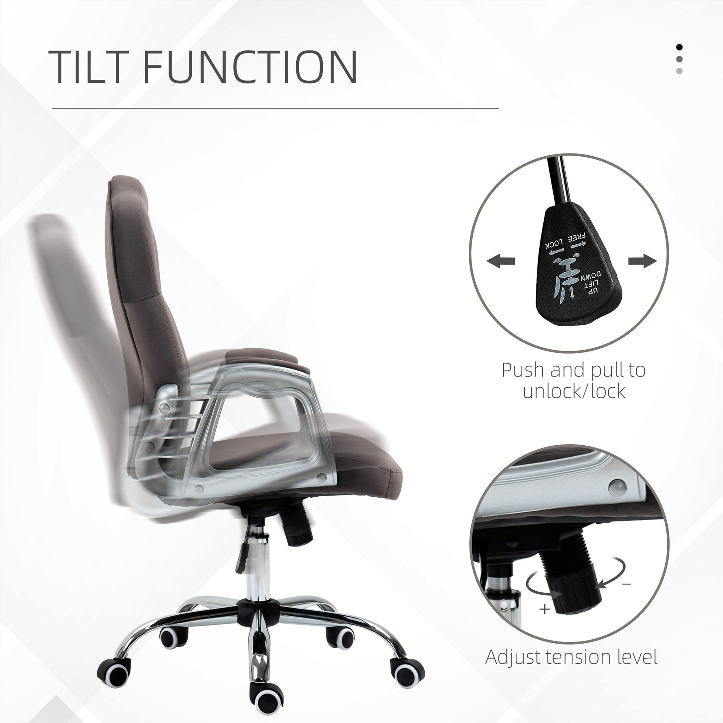 VinsettoVelvet Office Chair - Home Harmony